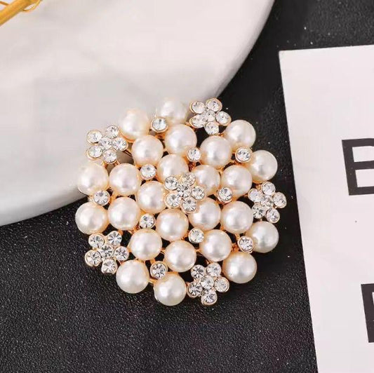 BR 110 Floral Zircon Brooch ( 1 PC ) Anti Resistant