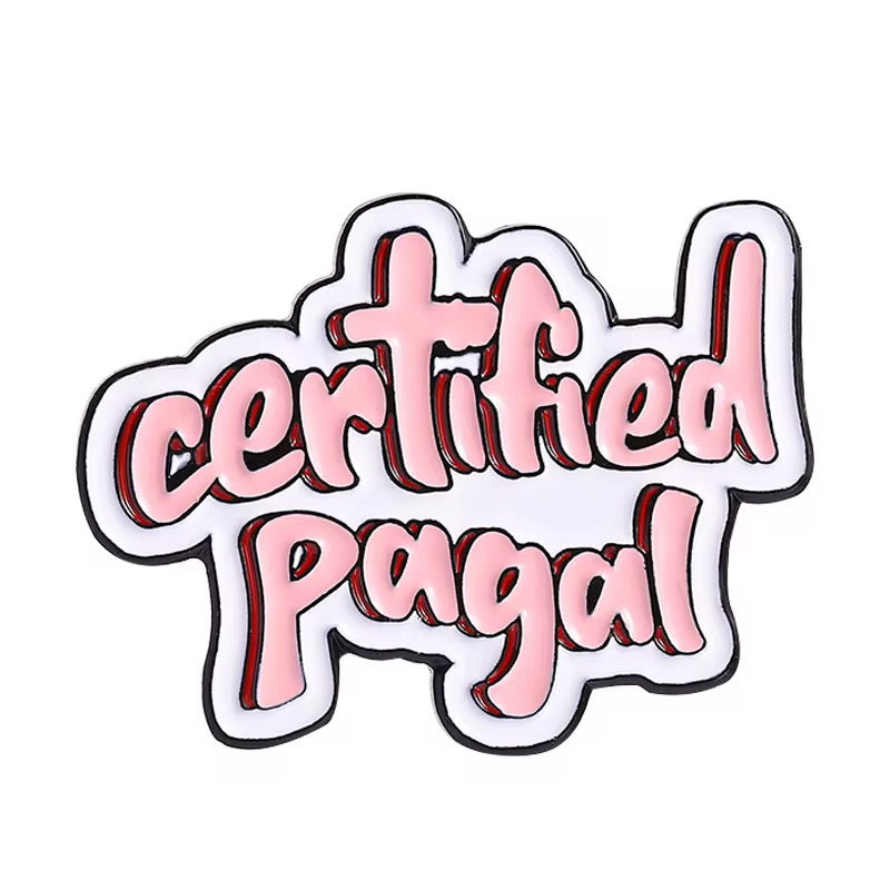 PK 115 Certified Pagal Enamel Pin Badge ( 1 pc ) Imported Premium Quality