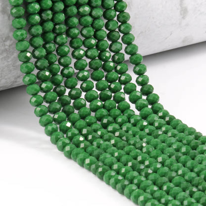 BBB 432 Faceted Rondelle Crystal glass beads ( 1 pc ) premium cut