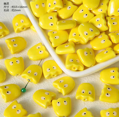 PCB21 Ceramic Bead ( 1 pc ) Porcelian Ceramic ( 17:20 mm )