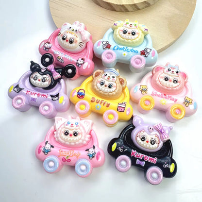 BBB 034 - Car cartoon resin charm with hook ( 1 pc )