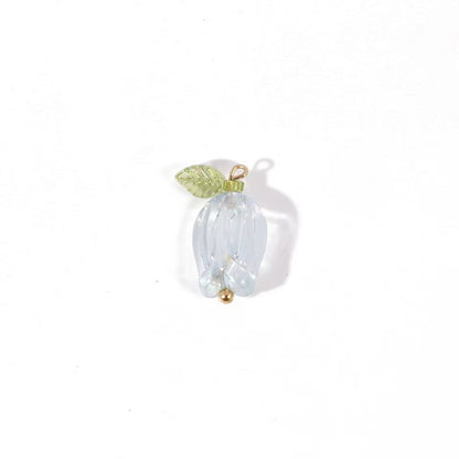 AB78 Tulip Flower Bead Set ( 1 pc ) UV Plated Acrylic ( 12:22 mm )