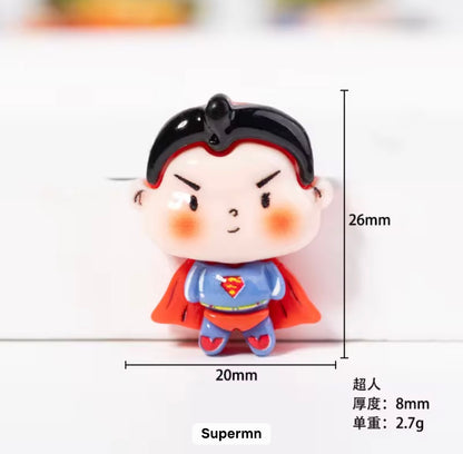 BBB 313 (c) Super man Superhero Resin charm ( 1 pc ) with Hook