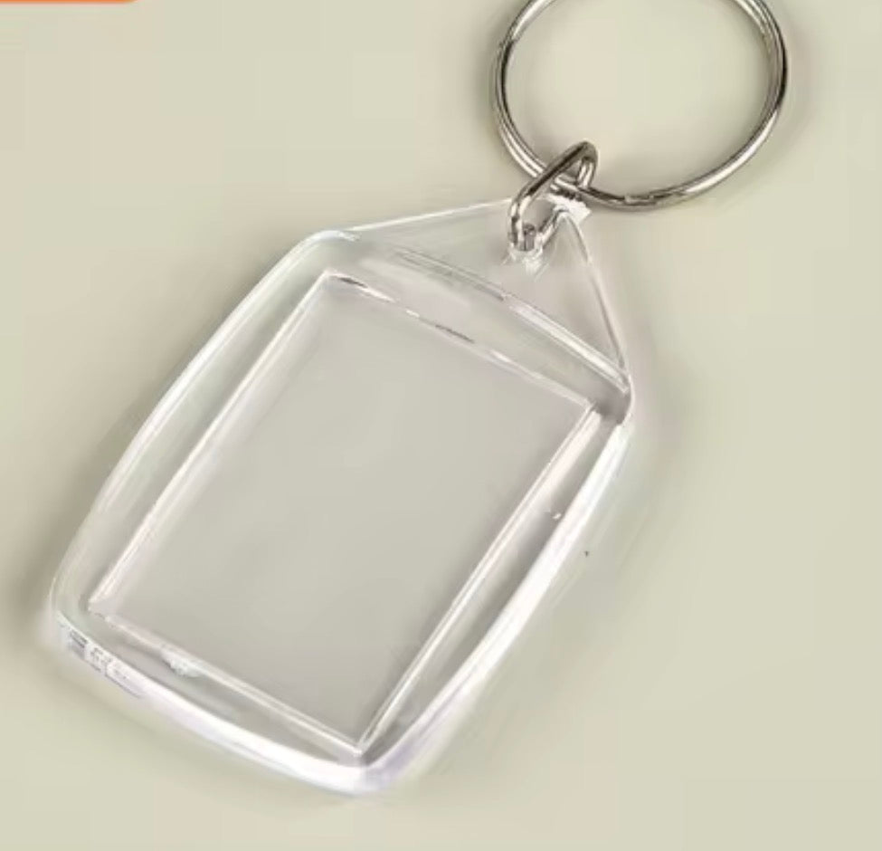 BBB 428 (a) Photo frame with Keyring( 1 pc ) Acrylic ( 3.5*5.5 cm )