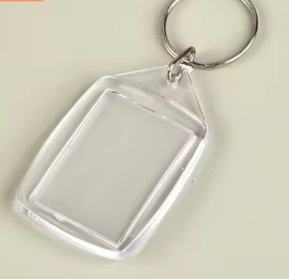 BBB 428 (a) Photo frame with Keyring( 1 pc ) Acrylic ( 3.5*5.5 cm )