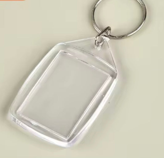 BBB 428 (a) Photo frame with Keyring( 1 pc ) Acrylic ( 3.5*5.5 cm )