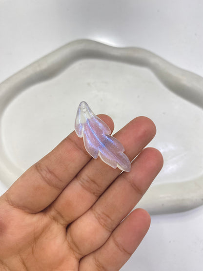 BBB 064 Long petal Transparent luminous Acrylic bead ( 1 pc )