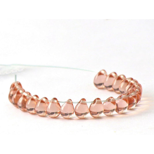 BBB 104 (F) Rosaline pink Czech glass bead  (1PC)