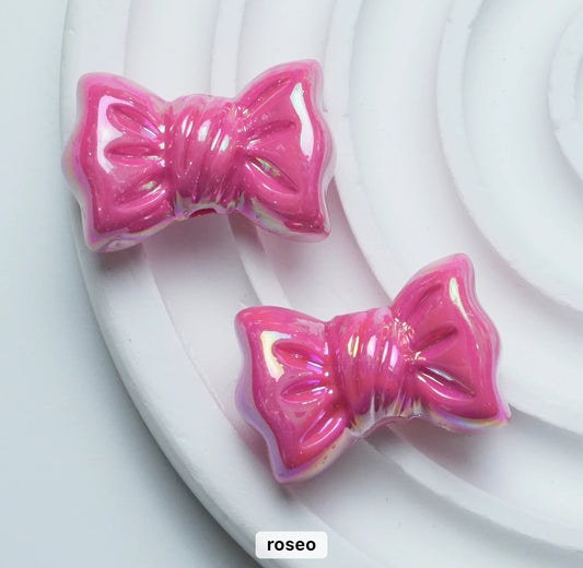 BBB 138 (C) Candy bow shiny irrediscent Acrylic bead (1PC)