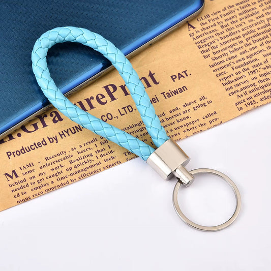 BBB 270 (g) Light Blue Clipper Keychain Vintage Leather - buckle keychain tag ( 1 pc ) ( 15 cm )