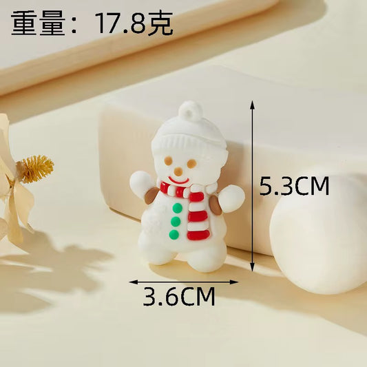 BBB 268 (e) Snowman Christmas Cartoon PVC pendant charm ( 1 pc )