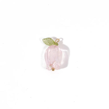 AB78 Tulip Flower Bead Set ( 1 pc ) UV Plated Acrylic ( 12:22 mm )