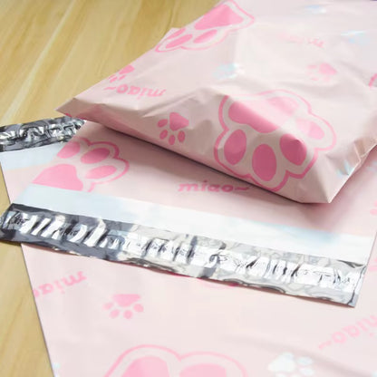Paw-fect 😍 Poly Mailer Bag -  Waterproof & Double Sided - Designer Premium Packaging ( 10:13 inch )