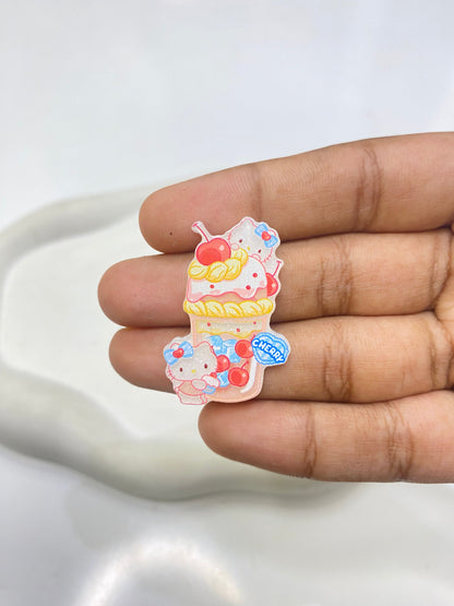 AB73 flat acrylic charm ( 1 pc )
