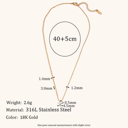 NSJ25C Asymmetric bead Zircon Necklace - Premium 18k Gold PVD plated 316 stainless steel - Anti tarnish
