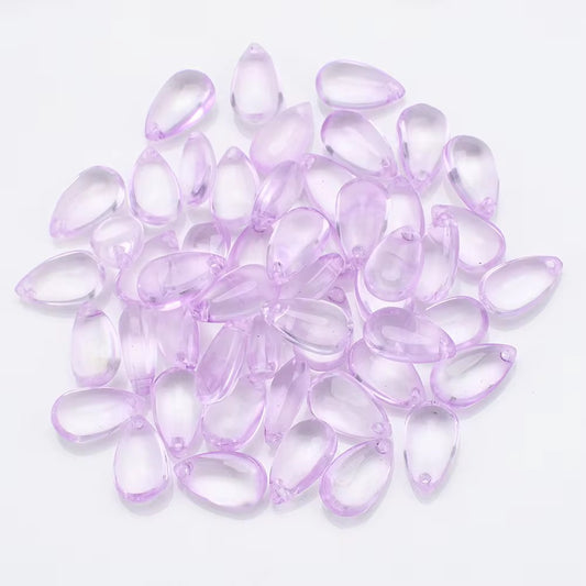 BBB 210 (e) Light Purple Teardrop Smooth Crystal glass bead ( 1 pc ) ( 8:13 mm )