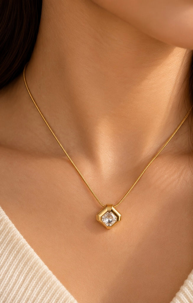 NSJ54G necklace - 18k gold PVD plated