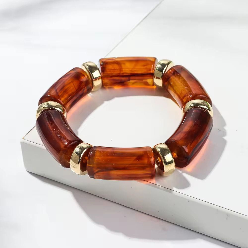 SJ 613 Bohemian Bamboo Bead Bracelet - Anti tarnish