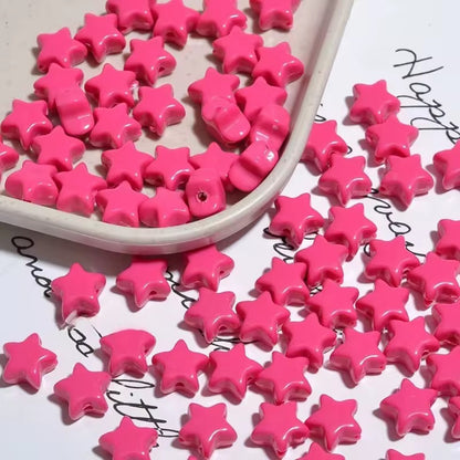 AB02 Star Shiny Bead ( 1 pc ) UV Plated Acrylic ( 11 mm )