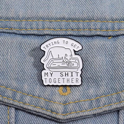 PK 121 Cute Enamel Pin Badge ( 1 pc ) Imported Premium Quality