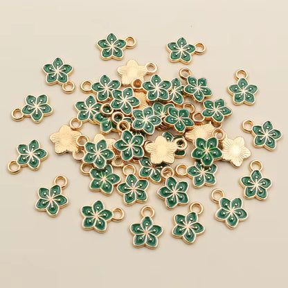 EC 2206 Flower enamel charm ( 1 pc )