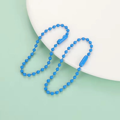 BBB 184 (e) Sea Blue Bead ball chain Keychain ( 1 pc )