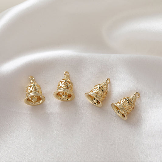 SS 475 Bell charm gold plated