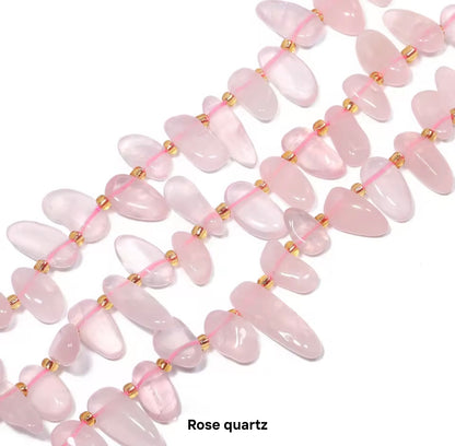 GB04 Natural long tooth Irregular stone bead - Natural Gemstone Bead ( 1 pc ) AAA Quality