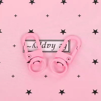 BBB 348 (e) Light pink D clasp - Keyring Clasp( 1 pc ) ( 10:35 mm )