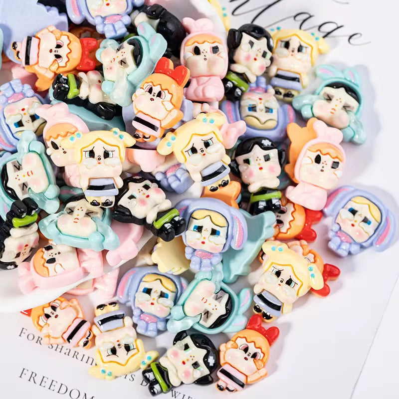 BBB 278 (c) Cry Baby Cartoon Resin charm ( 1 pc ) with Hook ( 20:25 mm )