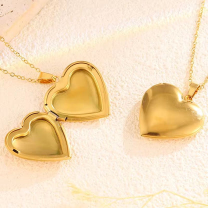 NSJ18C locket - 18k Gold PVD plated 316 stainless steel - Anti tarnish