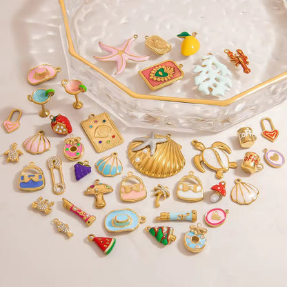 SS 3073 Coffee Cup 3D Enamel Charm - 316 SS PVD ( 1 pc ) Premium Collectible | Anti tarnish