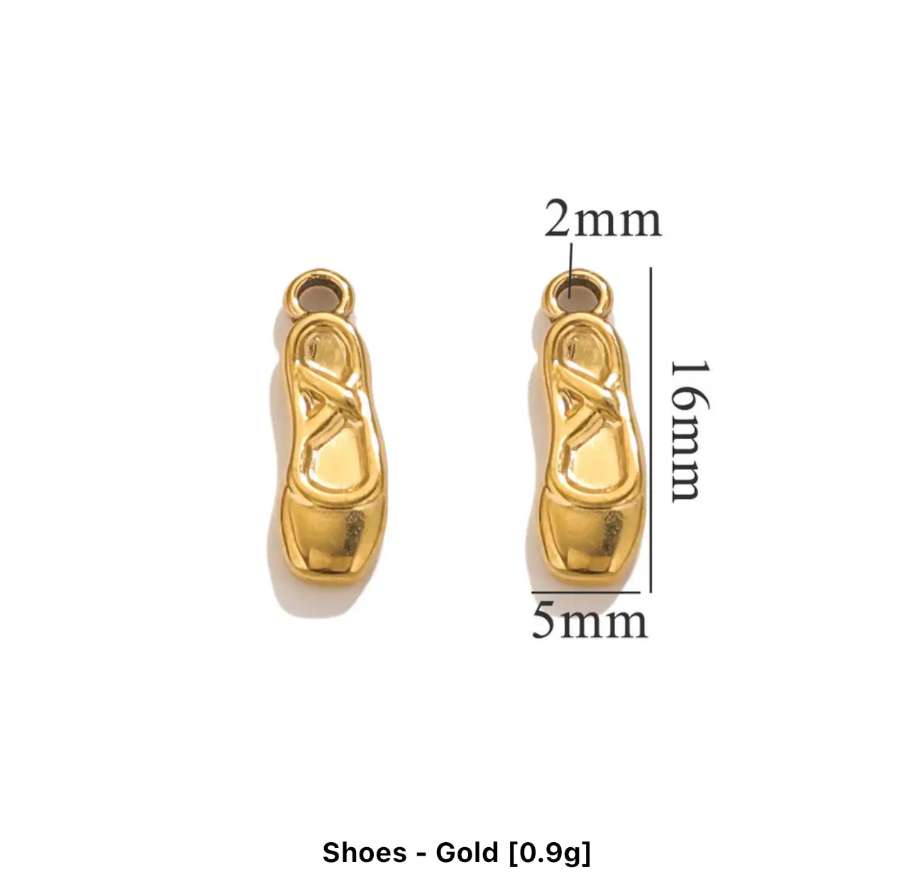SS 1933 Shoes Stainless steel charm ( 1 pc ) Anti tarnish