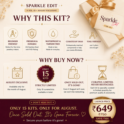Sparkle Edit™ Vol. 01 – Festive Starter Kit | DIY Jewelry Making Kit