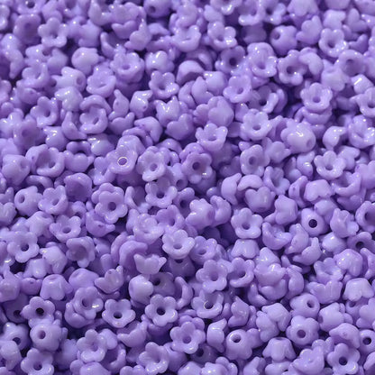 BBB 305 (e) Purple Tiny Bell Shiny  Bead ( 1 pack - 10 piece ) UV Plated Acrylic ( 6 mm )