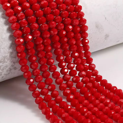 BBB 432 Faceted Rondelle Crystal glass beads ( 1 pc ) premium cut