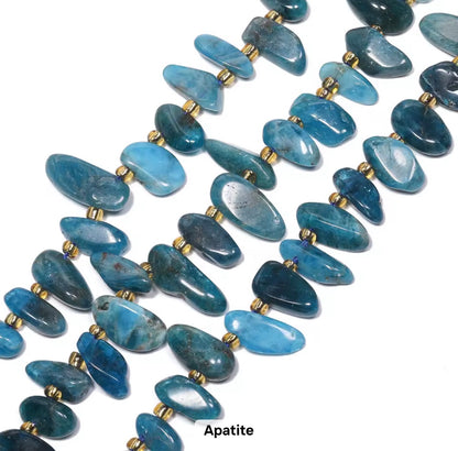 GB04 Natural long tooth Irregular stone bead - Natural Gemstone Bead ( 1 pc ) AAA Quality