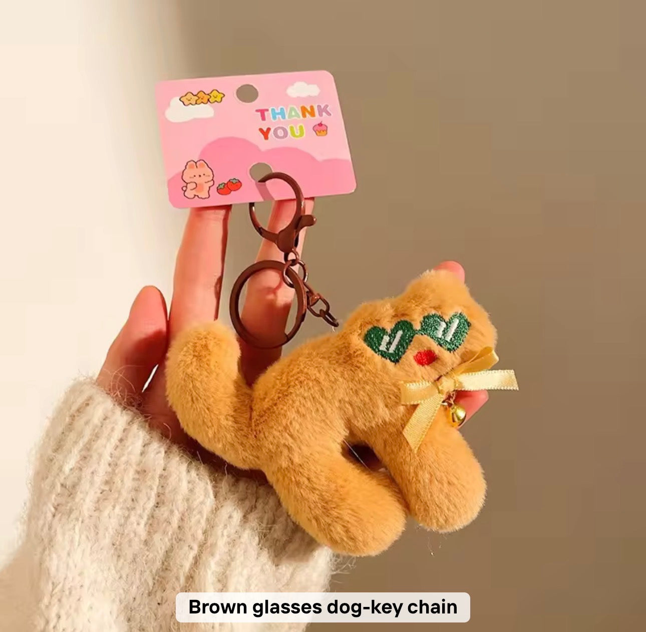 PK 101 Doggy 3D Plush Toy Keychain ( 1 pc ) Imported Premium Quality