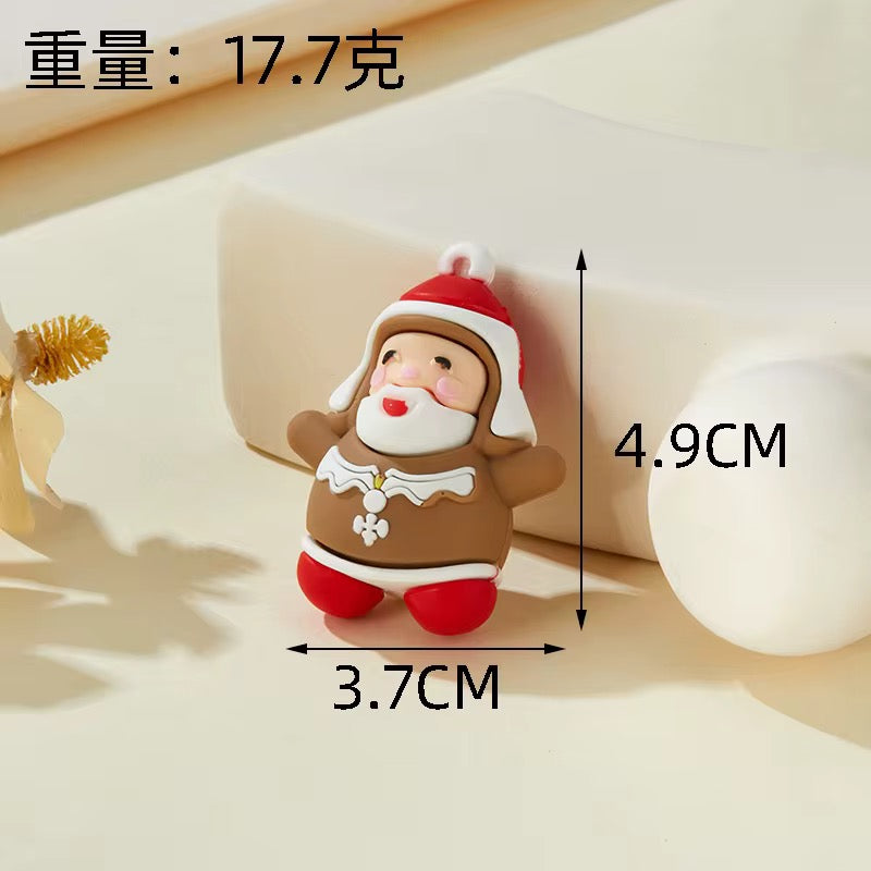 BBB 268 (c) Santa Christmas Cartoon PVC pendant charm ( 1 pc )