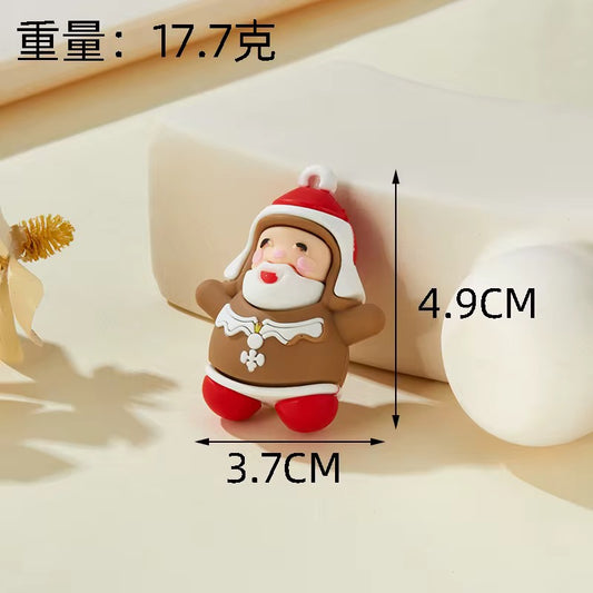 BBB 268 (c) Santa Christmas Cartoon PVC pendant charm ( 1 pc )