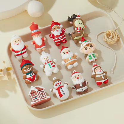 BBB 268 (i) Snowman Christmas Cartoon PVC pendant charm ( 1 pc )