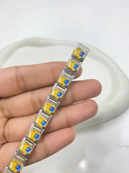 IC 10 Pokemon italian charm bracelet - stainless steel ( 1 pc ) Anti tarnish