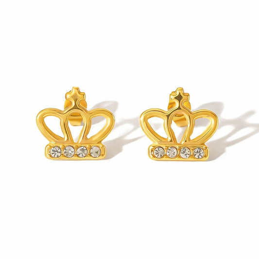 SJ 1134 Zircon studs  - 18k Gold PVD plated stainless steel - Anti tarnish