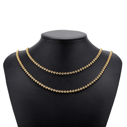 CN 129 Love Heart rolo Chain ( 1 feet ) 18k Gold PVD