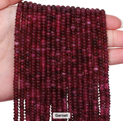 GB01 Abacus Shape bead - Natural Gemstone Bead ( 1 pc ) AAA Quality