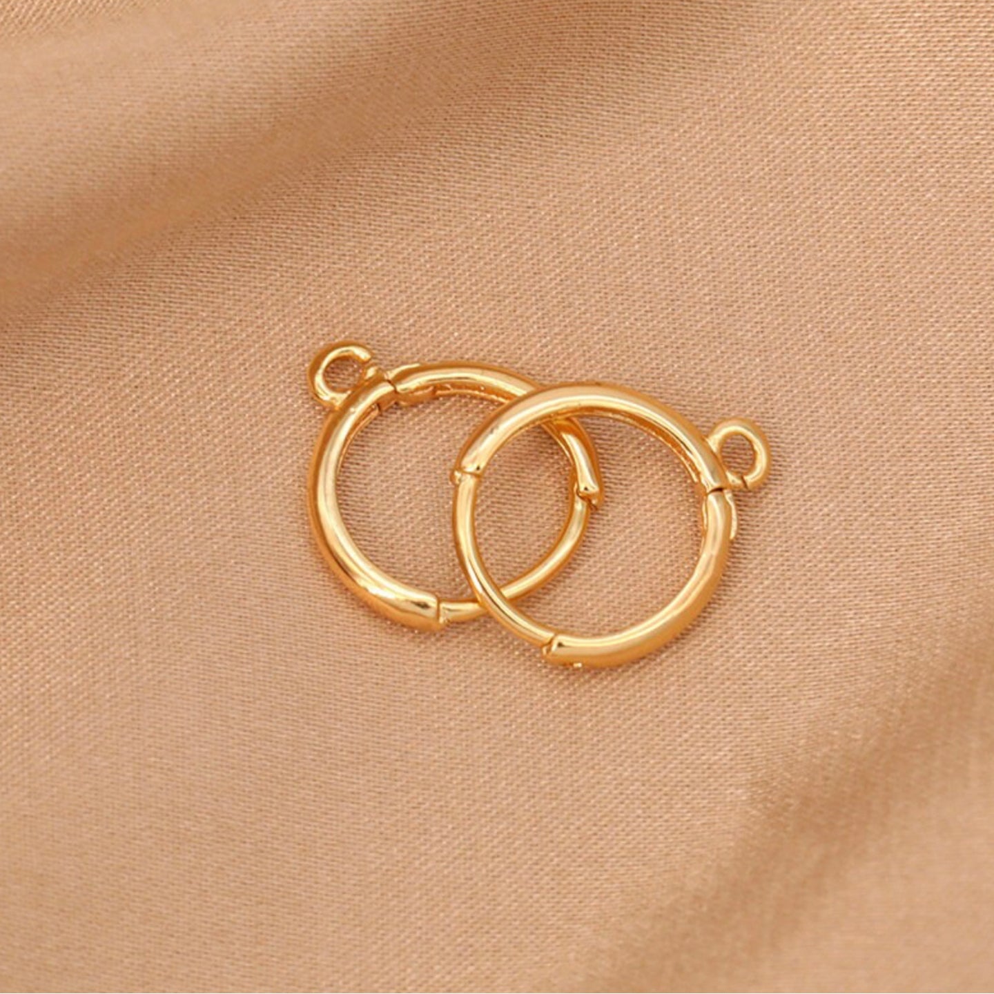 GP 867 Gold plated hoops - per pair - Anti tarnish