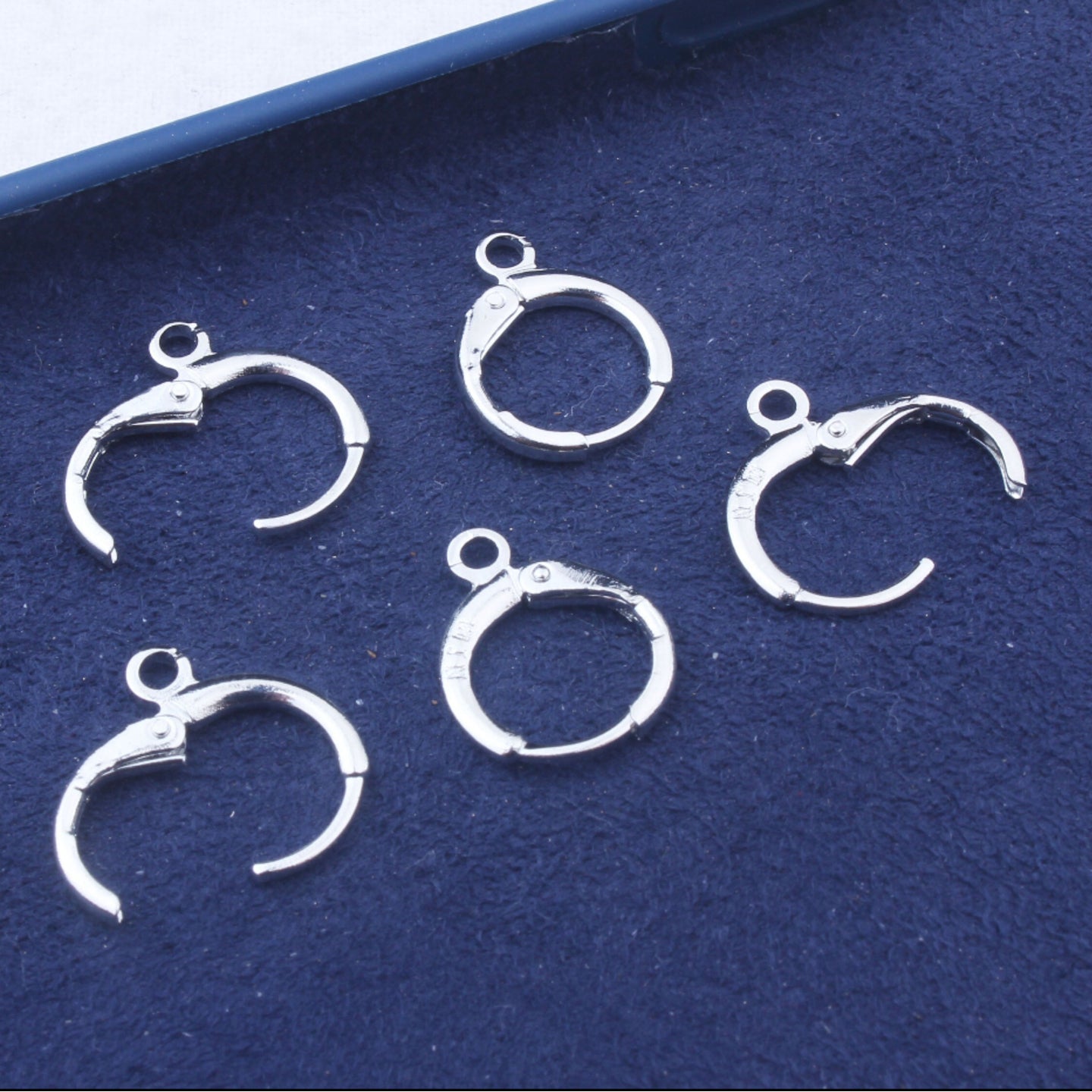 S 232 Silver plated hooks ( 2 pc ) Anti tarnish