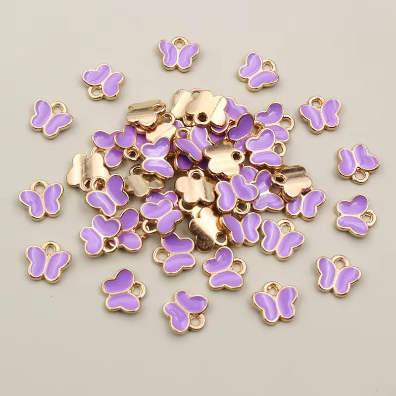 EC 2205 Mini butterfly enamel charm ( 1 pc )