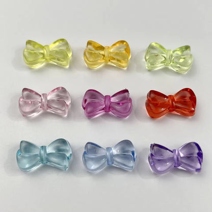 BBB 388 Bow Transparent Shiny Bead ( 1 pc ) UV Plated Acrylic ( 19*10mm )