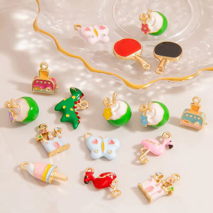 SS 3060 Tender Coconut Drink 3D Enamel Charm - 316 SS PVD ( 1 pc ) Premium Collectible | Anti tarnish